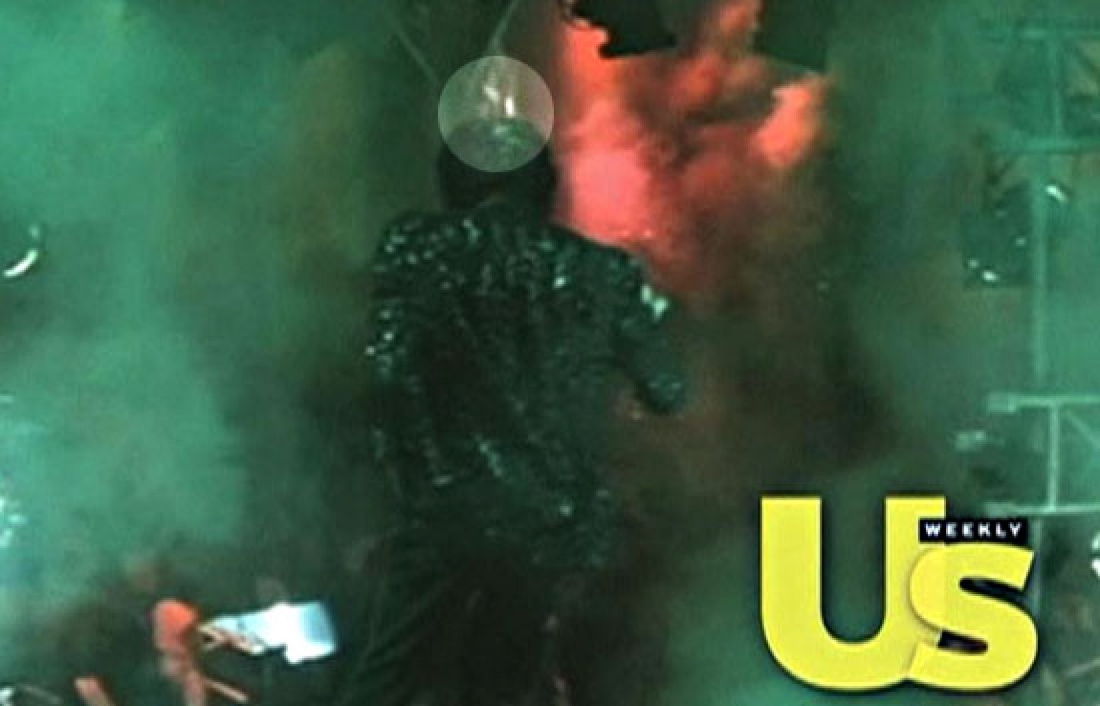 Imágenes inéditas del incidente que sufrió Jackson cuando rodaba un spot publicitario