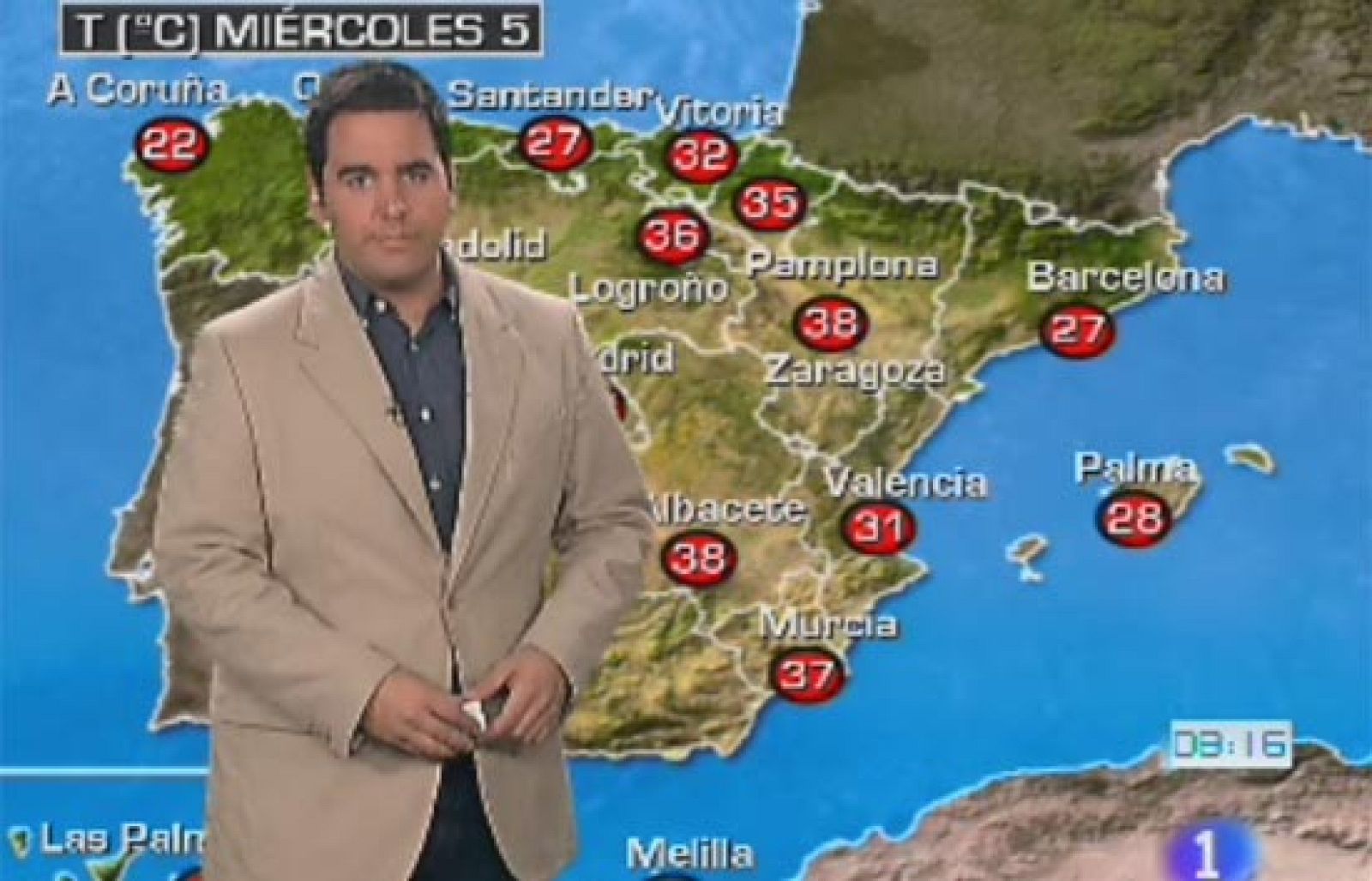 Altas temperaturas en el interior este y sur peninsular