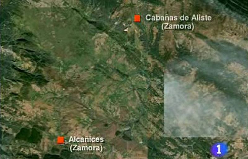 Regresan a casa los vecinos de un pueblo de Zamora, desalojados por un incendio