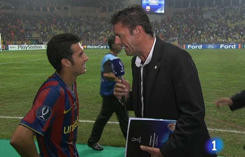 Pedro: "Leo me ha dado un pase perfecto"