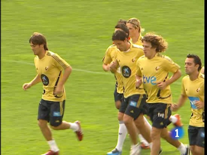 Piqué y Arbeloa no se entrenan por molestias