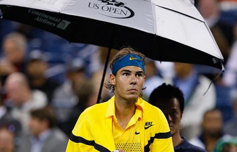 El partido entre Rafa Nadal y Fernando González, aplazado por la lluvia