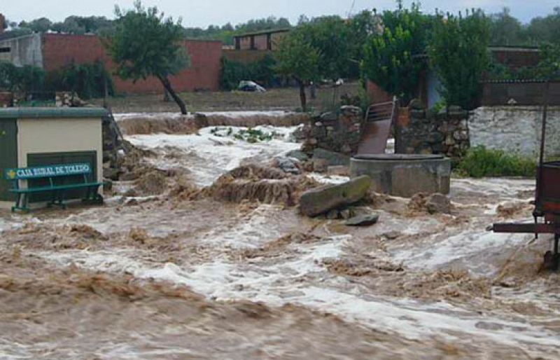 Muere ahogado un conductor en Toledo cuando cruzaba un arroyo desbordado por la lluvia