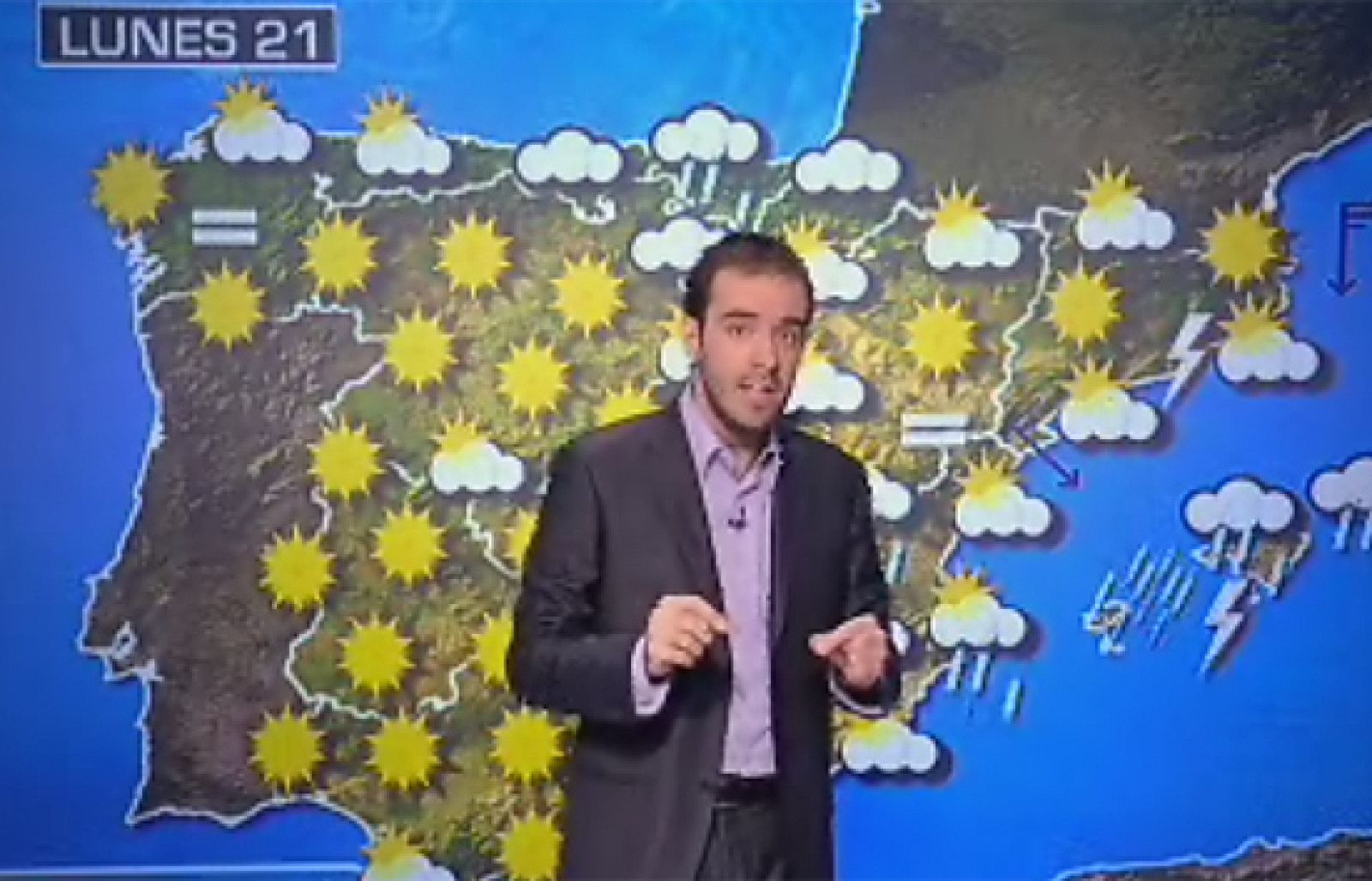 Tormentas en Baleares, Valencia y Alicante, y nubes en en el resto del país.