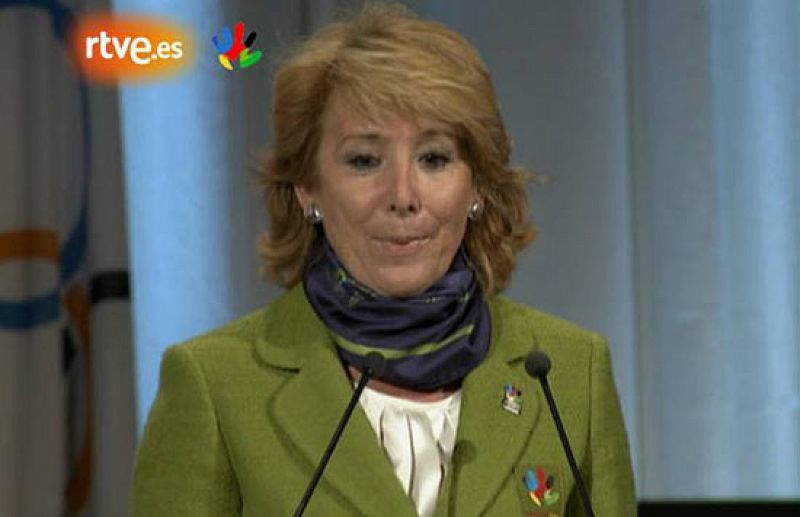 Discurso íntegro de la presidenta de la Comunidad de Madrid, Esperanza Aguirre, ante el COI