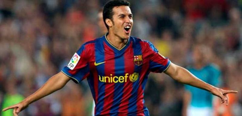 Pedro rescata al Barça ante el Almería
