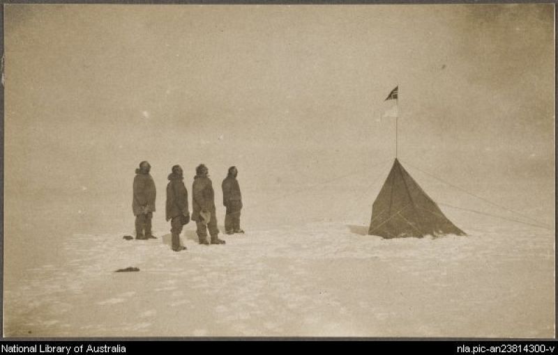 Descubren en Australia la única foto de la primera expedición al Polo Sur, de Roald Amundsen