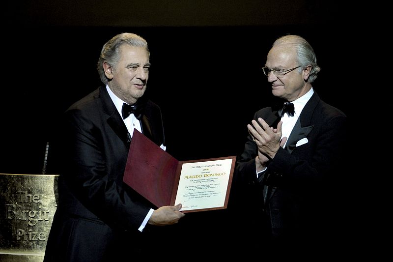 Plácido Domingo recoge en Suecia el primer premio Birgit Nilsson, el 'Nobel de la Música'