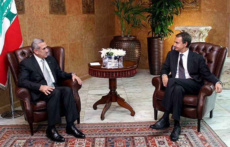 Suleiman realiza la primera visita de un presidente libanés a España en más de medio siglo
