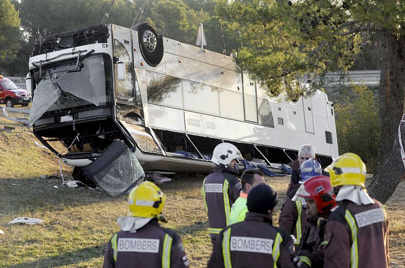 Detienen al conductor del autobús accidentado en Girona