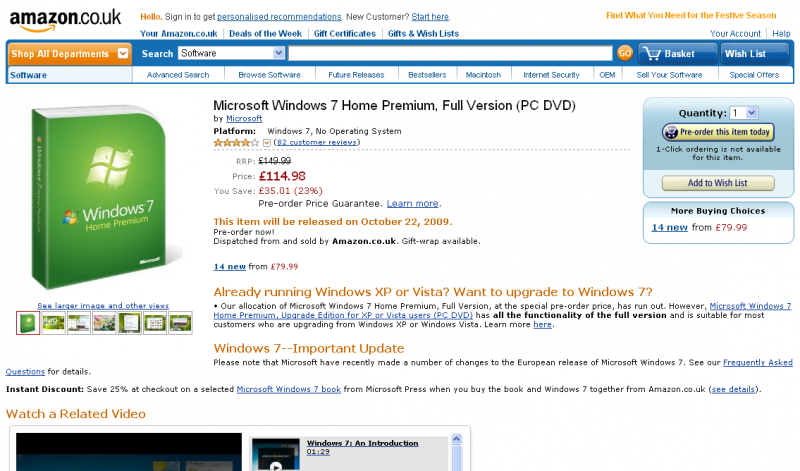 Windows 7, récord de ventas antes de su estreno