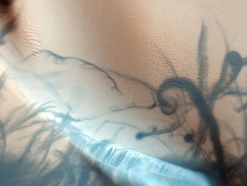 El tatuaje sobre la 'piel' de Marte
