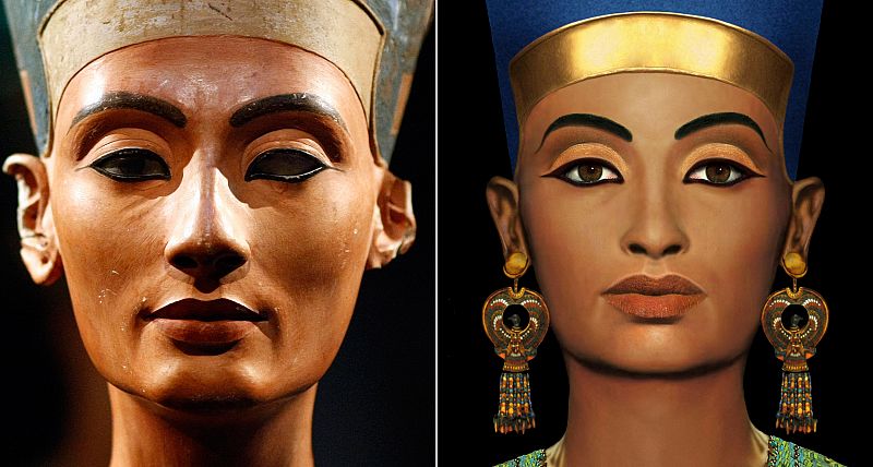 Un etnólogo y un maquillador reconstruyen la belleza legendaria de Nefertiti