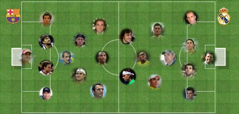 Un Madrid-Barça ... de deportistas