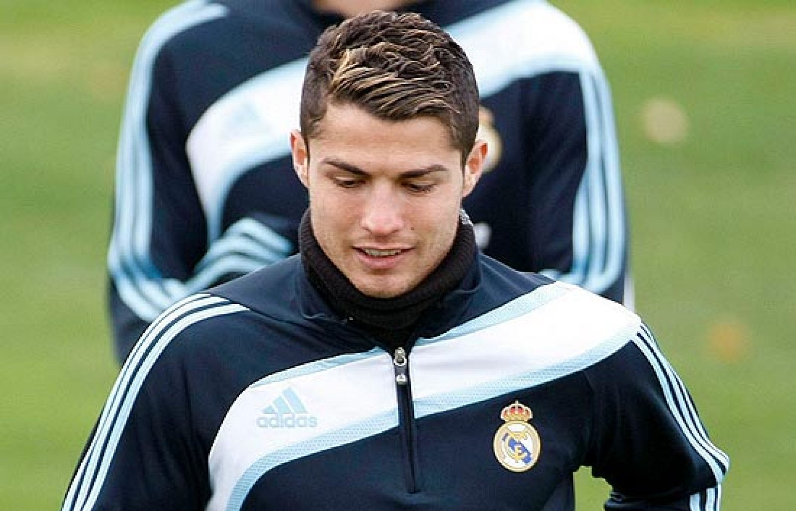 Cristiano se entrena con el grupo