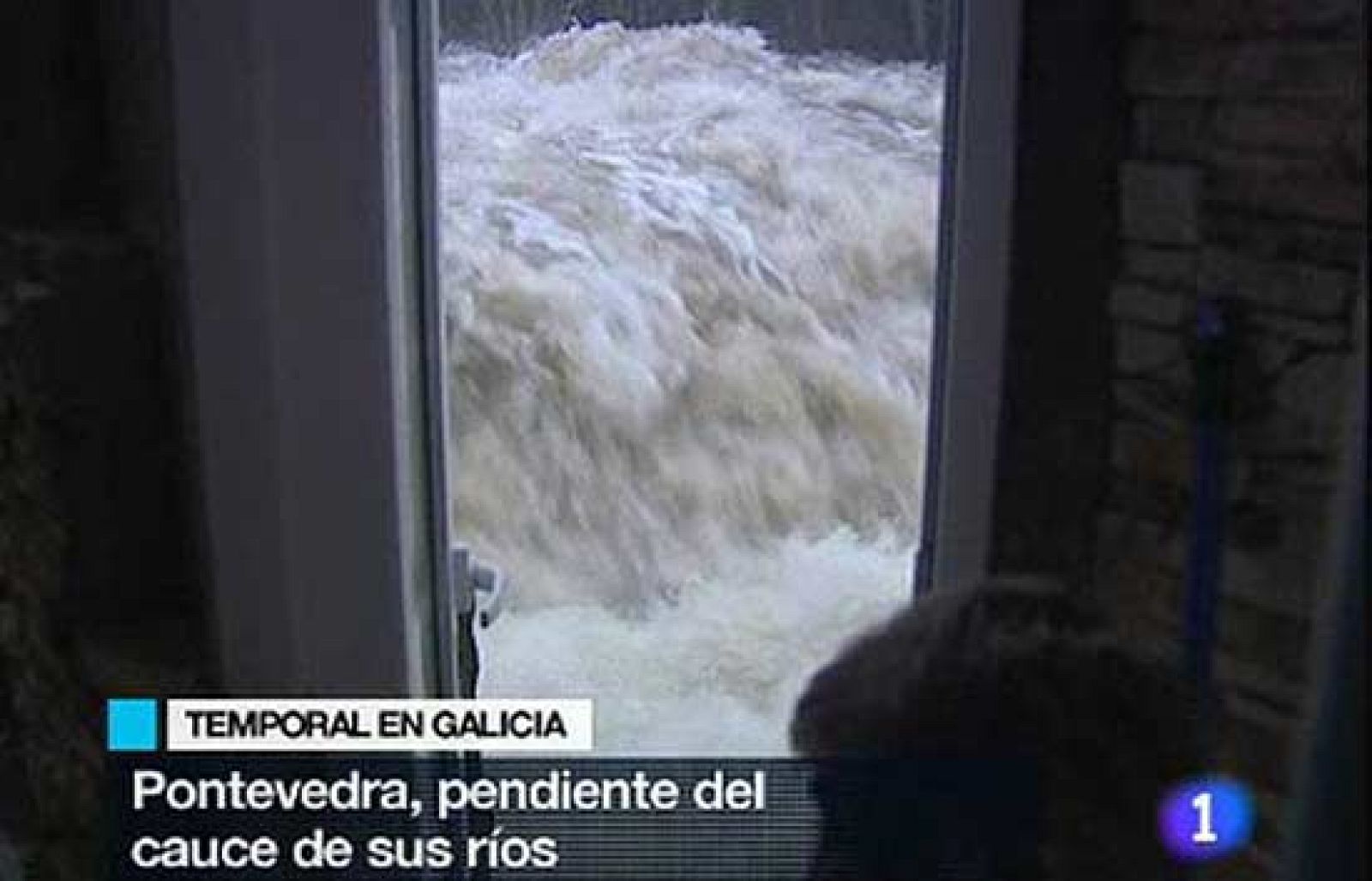 Algunos ríos se han desbordado en Galicia a causa del temporal