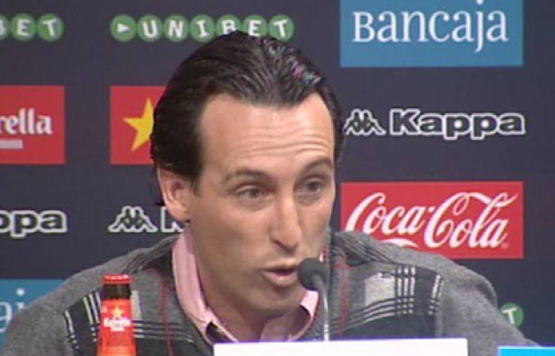 Emery: "Si jugamos bien, no me preocupa el Madrid"