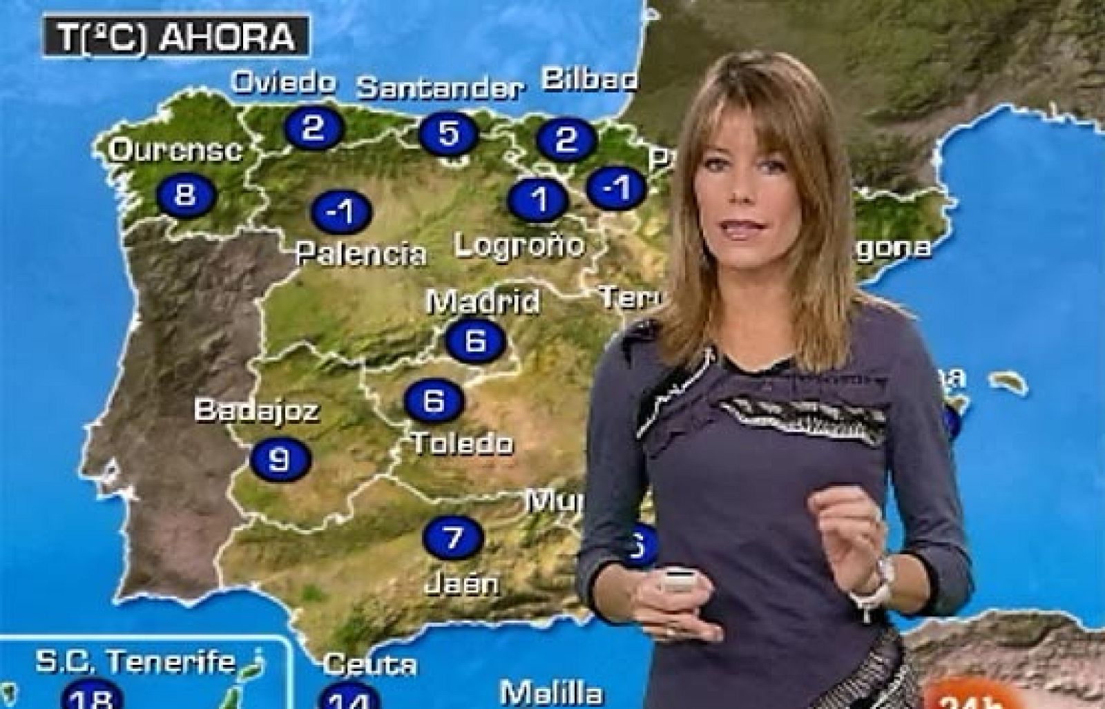 Nieve en la mitad norte y temperaturas mínimas en ascenso