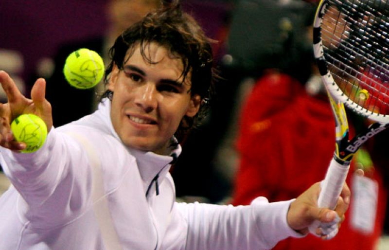 Nadal, a semifinales en media hora