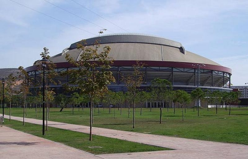 La plaza de toros de Logroño, sede del España-Suiza de la Copa Davis