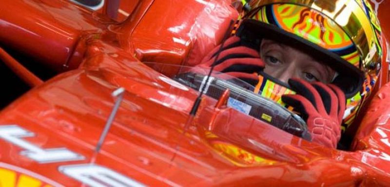Rossi, dos días de prueba con un Ferrari