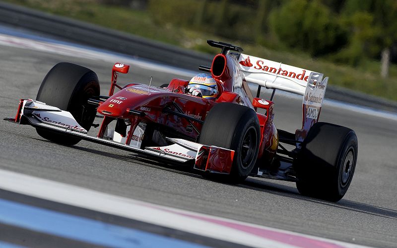 'Aureola blanca' para el Santander en el Ferrari 2010