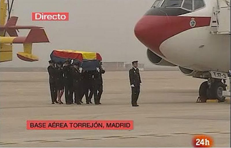 Llegan a España los restos  mortales de la subinspectora de Policía Rosa Crespo