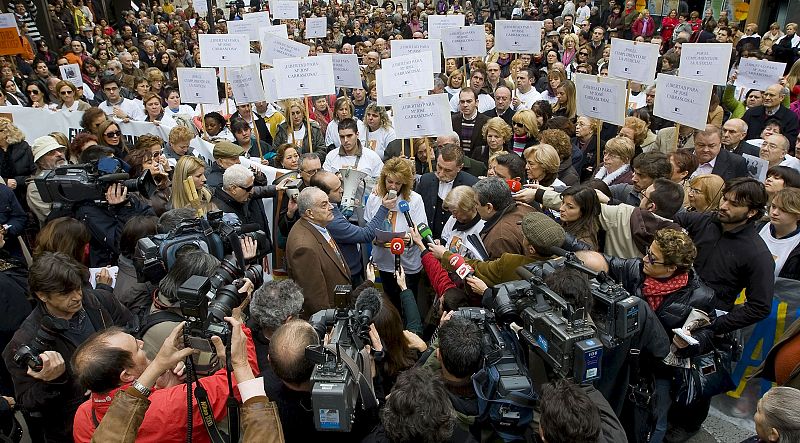 Manifestación en apoyo de María José Carrascosa, la valenciana encarcelada en EE.UU.