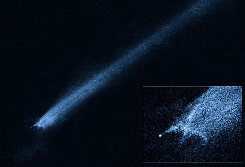 El Hubble capta los restos de un posible choque cósmico