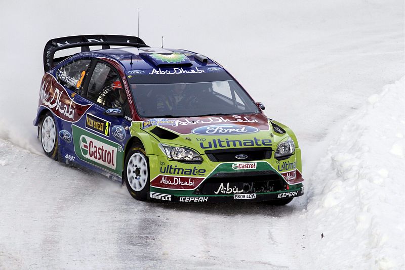 Hirvonen comienza líder del Rally de Suecia, con Sordo tercero