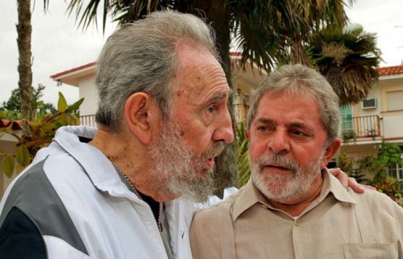 Lula ve "excepcionalmente bien" a Fidel Castro