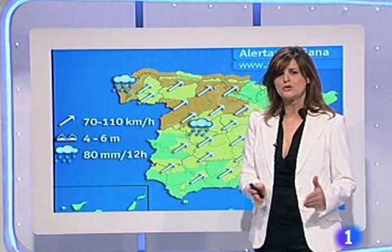 Alerta roja en Lugo y A Coruña por las fuertes rachas de viento que superan los 110 km/h