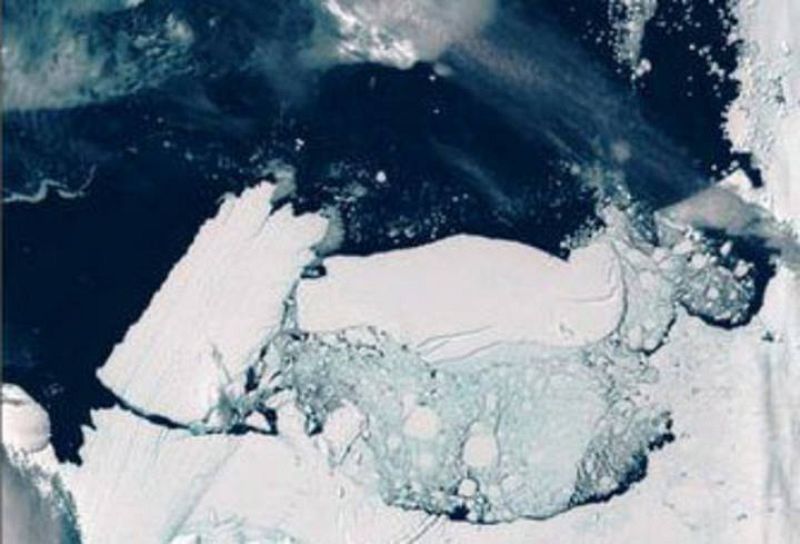 Un iceberg gigante se desprende de la Antártida
