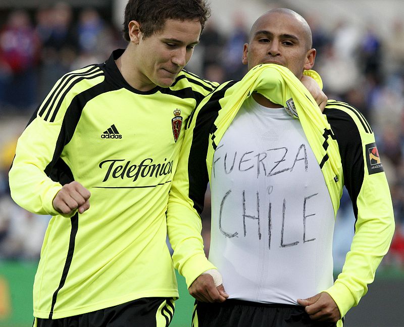 Suazo dedica la victoria ante el Getafe a Chile