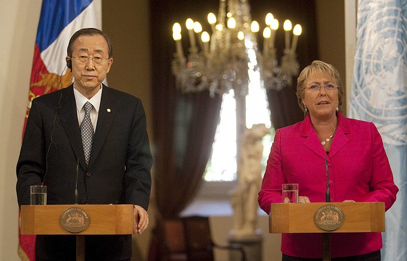 Ban Ki-moon llega a Chile en medio de continuas réplicas sísmicas
