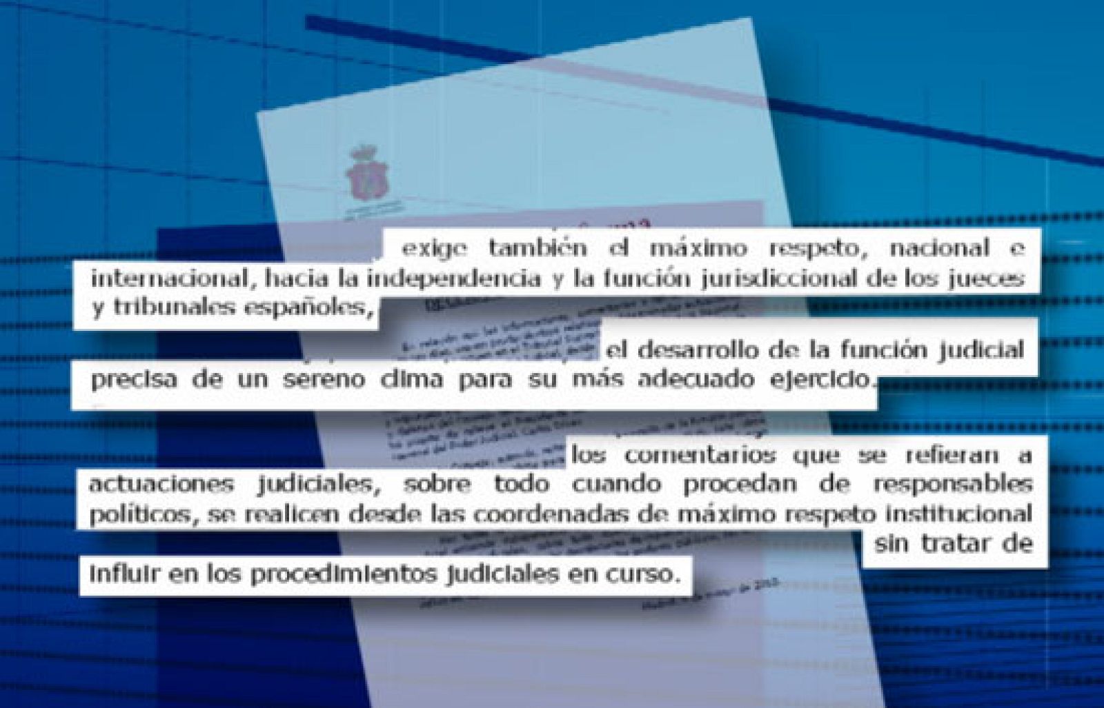 El Consejo General del Poder Judicial ha pedido el máximo respeto hacia los jueces | Ver