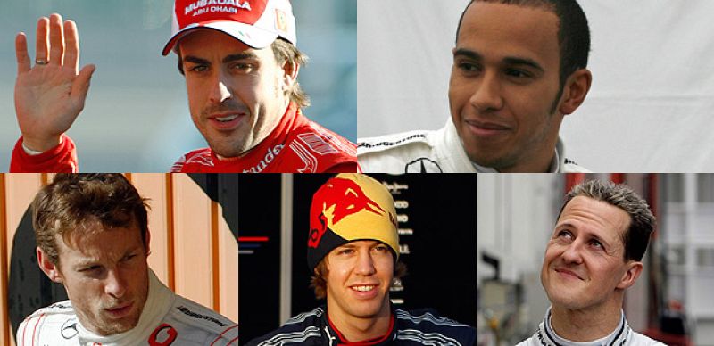 Alonso, Vettel, Button, Hamilton y Schumacher, ¿quién ganará el Mundial?
