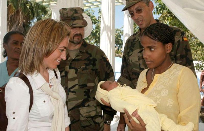 Chacón destaca en Haití el compromiso español y el presidente Préval le agradece el esfuerzo