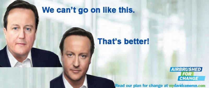 El Photoshop enciende la campaña británica