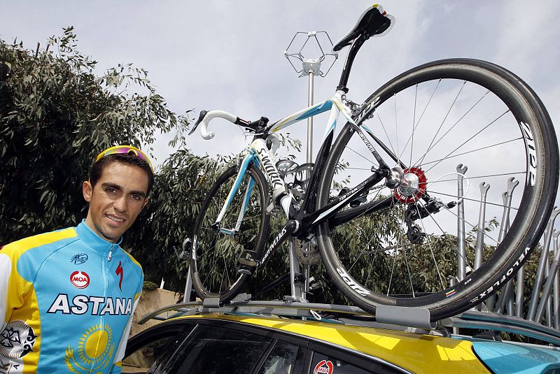 Contador: "No he venido al Criterium a mandar un mensaje a Armstrong"
