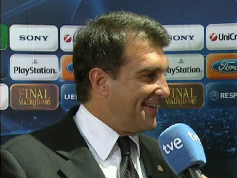 Laporta: "Cristiano, Kaká y Raúl me han deseado suerte"