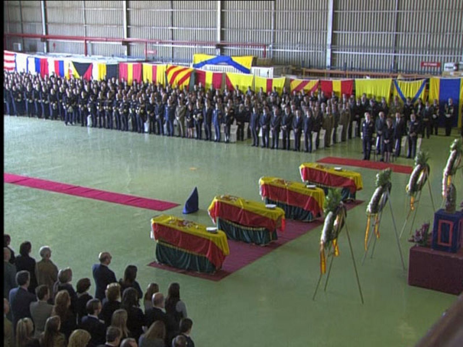 En la base naval de Rota se ha oficiado el funeral por los cuatro militares  muertos en Haití | Ver