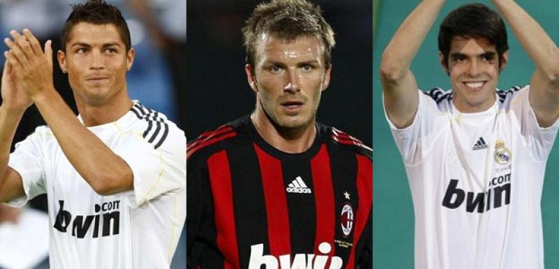 Beckham, Ronaldo y Kaká encabezan la lista de los futbolistas más ricos