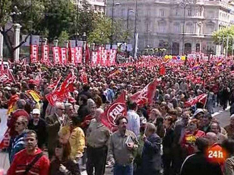 El empleo, las pensiones y la reforma del sistema financiero centrarán los actos del 1 de mayo