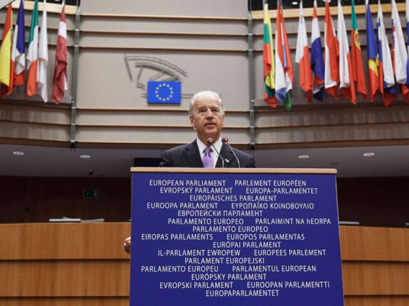 Biden insiste en Estrasburgo en la importancia de una alianza fuerte entre EE.UU. y la UE