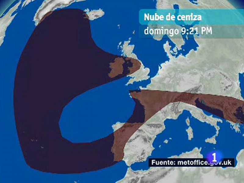 AENA cierra otros seis aeropuertos en el norte de España por la nube volcánica