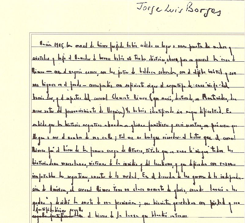 'Los Rivero' un cuento inacabado de Borges llega a las librerías