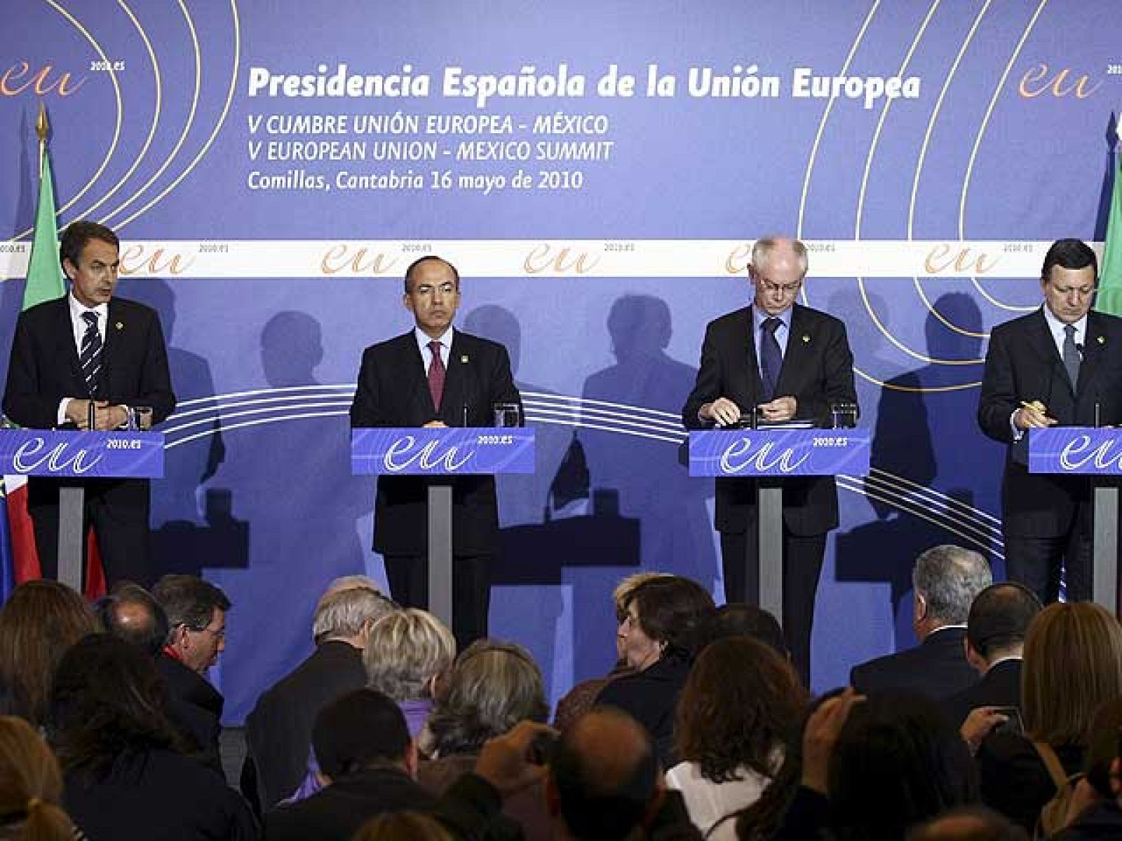 Respaldo europeo a las medidas de ajuste anunciadas por el Rodríguez Zapatero