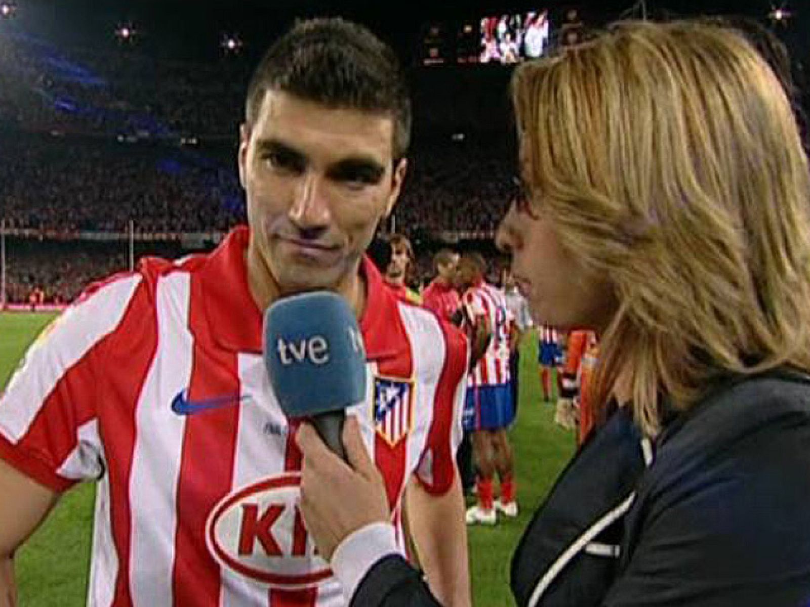 El jugador del Atlético de Madrid y ex jugador del Sevilla, José Antonio Reyes, ha dado las gracias a la afición por desplazarse a la final y animarles durante todo el partido.