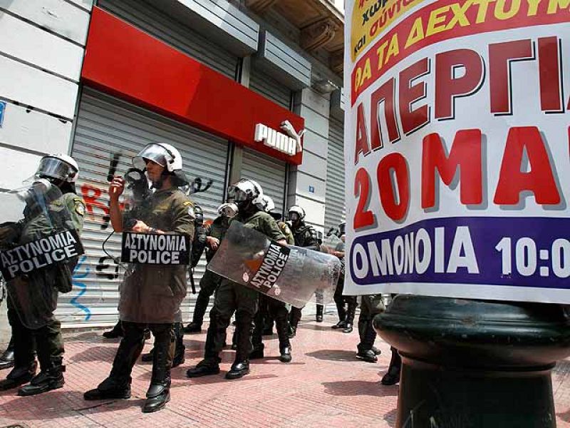 Grecia, de nuevo paralizada por la huelga contra el plan de austeridad del Gobierno